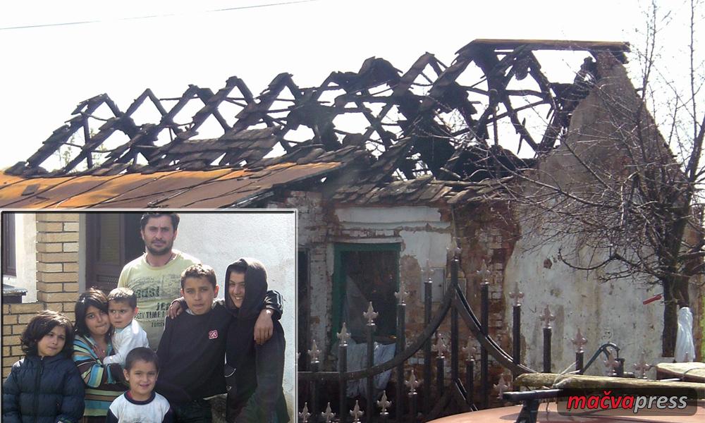 Izgorela kuca Miler naslovna - Osmočlana romska porodica u požaru ostala bez kuće!